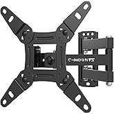Full Motion Articulating TV Wall Mount Bracket with Swivel Tilt Extension & Rotation, Adjustable Arms for 13-42 Inch Flat/Cur