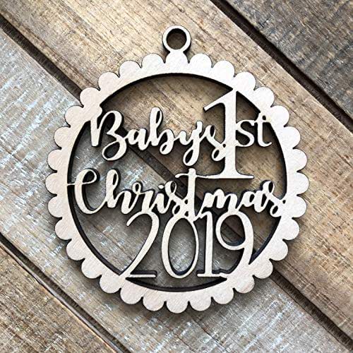 Newborn Baby Christmas Ornament Baby's First Christmas 2019 Ornament Newborn