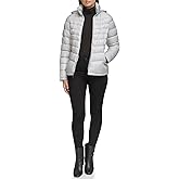 Kenneth Cole Women's Solid Hooded Puffer Jacket