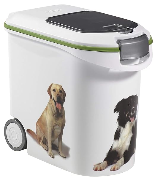 Curver 03905-P70-00 Pet-Futter-Container 12 kg, 49.3 x 27.8 x 42.5 cm, 35 L