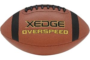 XEDGE Composite Leather Indoor/Outdoor Footballs for Training and Recreational Play Size 6,7,9