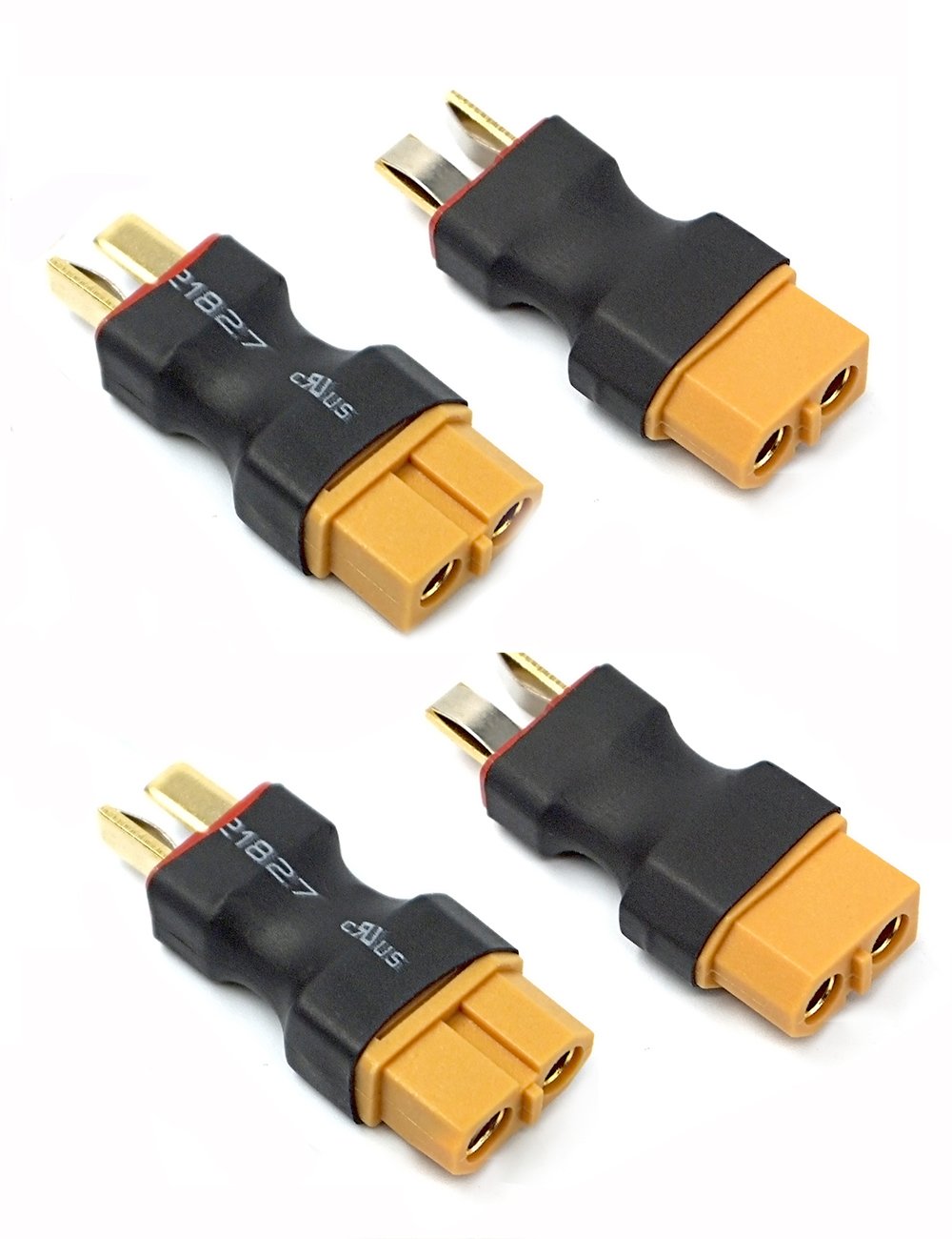 Readytosky XT60 Female to Male Deans T Plug Connector Adapters No Wires