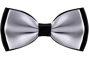 Alizeal Mens Adjustable Pre-tied Solid Bow Tie