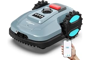 YARDCARE Smart App-Controlled Robotic Lawn Mower – IPX5 Waterproof, Auto-Charging, Adjustable Cutting Height, Climbs 25° Slopes – Covers Lawns up to 4300 sq.ft