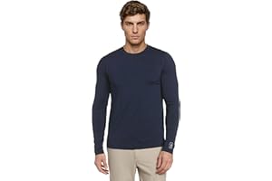 PGA TOUR Men's UPF 50 Solar Block Long Sleeve Golf Crew Shirt