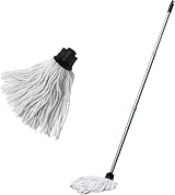 Addis Cotton Mop Set with Recycled Cotton 3-Piece Handle & Spare Head view 1