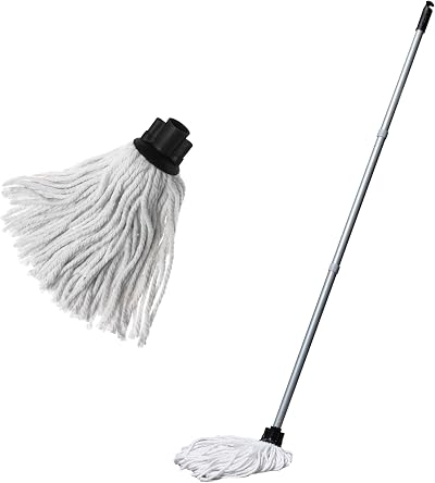 Addis Cotton Mop Set with Recycled Cotton 3-Piece Handle & Spare Head
