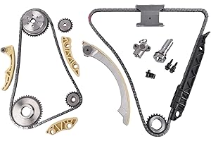 GELUOXI 9-4201S Engine Timing Chain Kit Replacement for Buick Regal LaCrosse Chevy HHR Malibu Cobalt Equinox GMC Terrain Pontiac G5 G6 2.0L 2.2L 2.4L 2006-2017 12680750 9-4201SX
