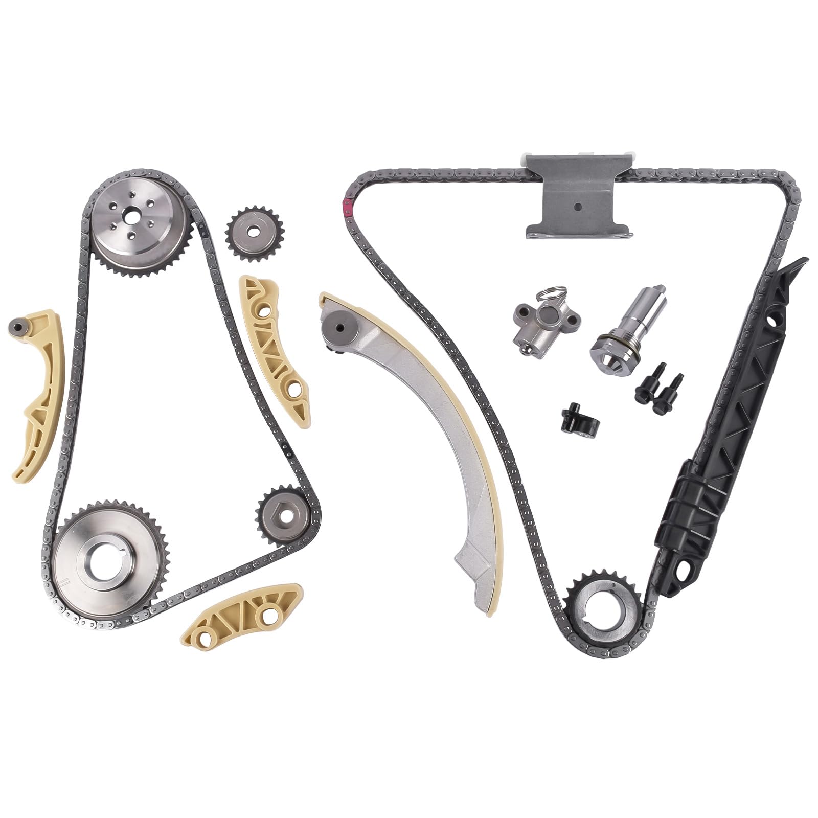 Photo 1 of GELUOXI 9-4201S Engine Timing Chain Kit Replacement for Buick Regal LaCrosse Chevy HHR Malibu Cobalt Equinox GMC Terrain Pontiac G5 G6 2.0L 2.2L 2.4L 2006-2017 12680750 9-4201SX