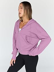 Trendy Queen Hoodies for Women Full Zip Up Cropped