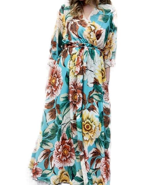 vestito lungo floreale