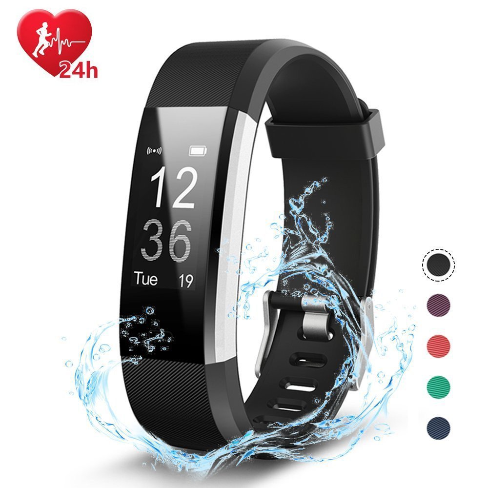 EFOSHM Fitness Tracker Bracelet Connecté Intelligent de sport avec podomètre des Activités Moniteur de Fréquence Cardiaque, Moniteur de Calorie, Montre Intelligent Imperméable Ip67 Bluetooth, Compatible avec iPhone Téléphones Mobiles Androi