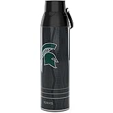 Tervis Venture Water Bottle Michigan State Spartans - Full Speed Triple Insulated Tumbler Travel Cup Keeps Drinks Cold & Hot, 26oz, Stainless Steel