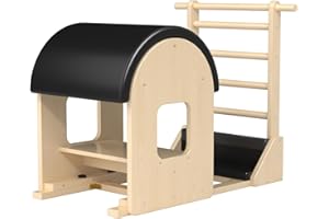 GDMSTIH Pilates Barrel, Pilates Spine Corrector is Designed for People who Work in Offices, Pilates Arc Corrects Posture, Relaxes,Stretches to Make The Spine Soft and Supple- Sturdy Solid-3h09n1