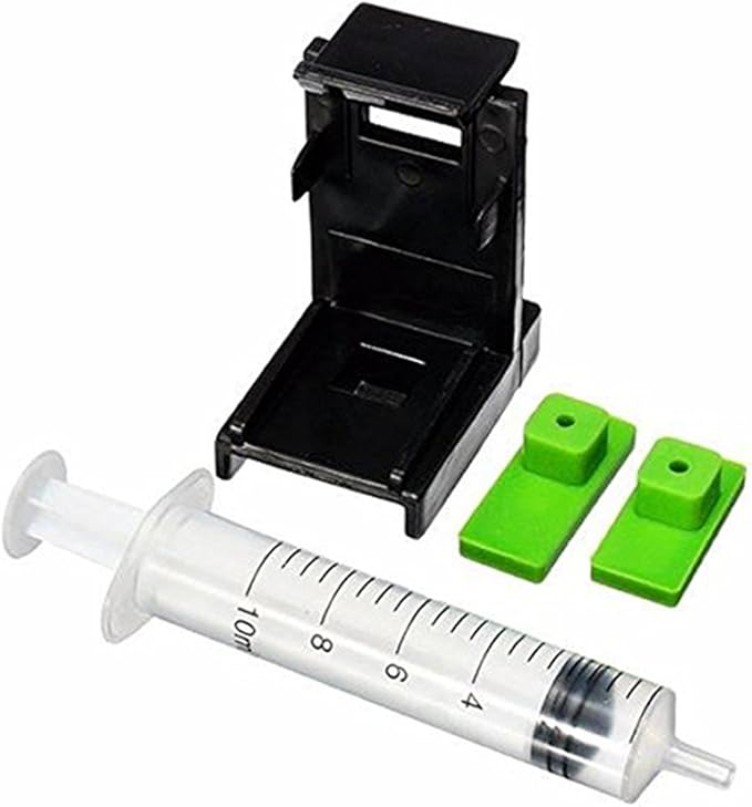 Amazon 3 in1インクRefillカートリッジクリップ+ 2 xゴムパッド+シリンジno Needles for HP 60 /