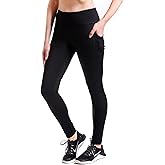 Yogipace Women's Petite/Regular/Tall Water Resistant Thick Thermal Fleece Lined Leggings,Warm Winter Tights with Side Pockets