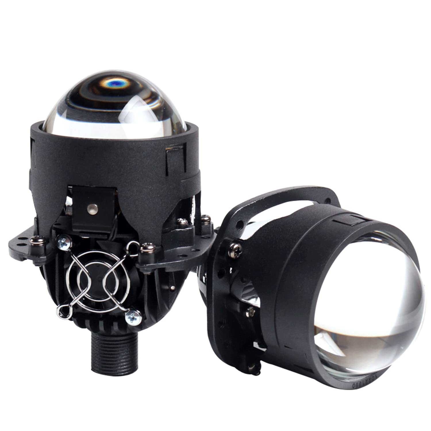 Photo 1 of 2.5 Inch Bi LED Projector Lens Headlight Retrofit Kit with High Low Beam-6000K White 92W/pair 20000LM Focus Beam DOT Approved Clear Cut off Line No Blind Oncoming Car Upgrade Bi-Xenon Projector Lens