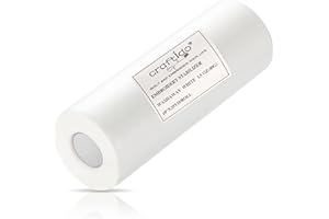Craftido Wash Away/Water Soluble Embroidery Stabilizer Backing&Topping 10" x 25 Yd/roll for Most Hoops 1.5oz Light Weight for Machine Embroidery and Hand Sewing