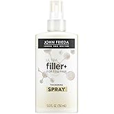 John Frieda ULTRAfiller+ Thickening Spray, Thickening & Strengthening Spray for Damaged or Thin Hair, Infused with Biotin and Hyaluronic Acid to Strengthen Hair for Thicker Fuller Results, 5 Oz