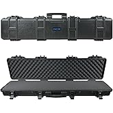 DCB Cases - Element 1252 | 49 Inch Tactical Rifle Hard Case | IP67 Waterproof | Customizable Pluck Foam Insert | Foldable Handle | Resin-Reinforced Injection Molded Plastic | 4 Latch System