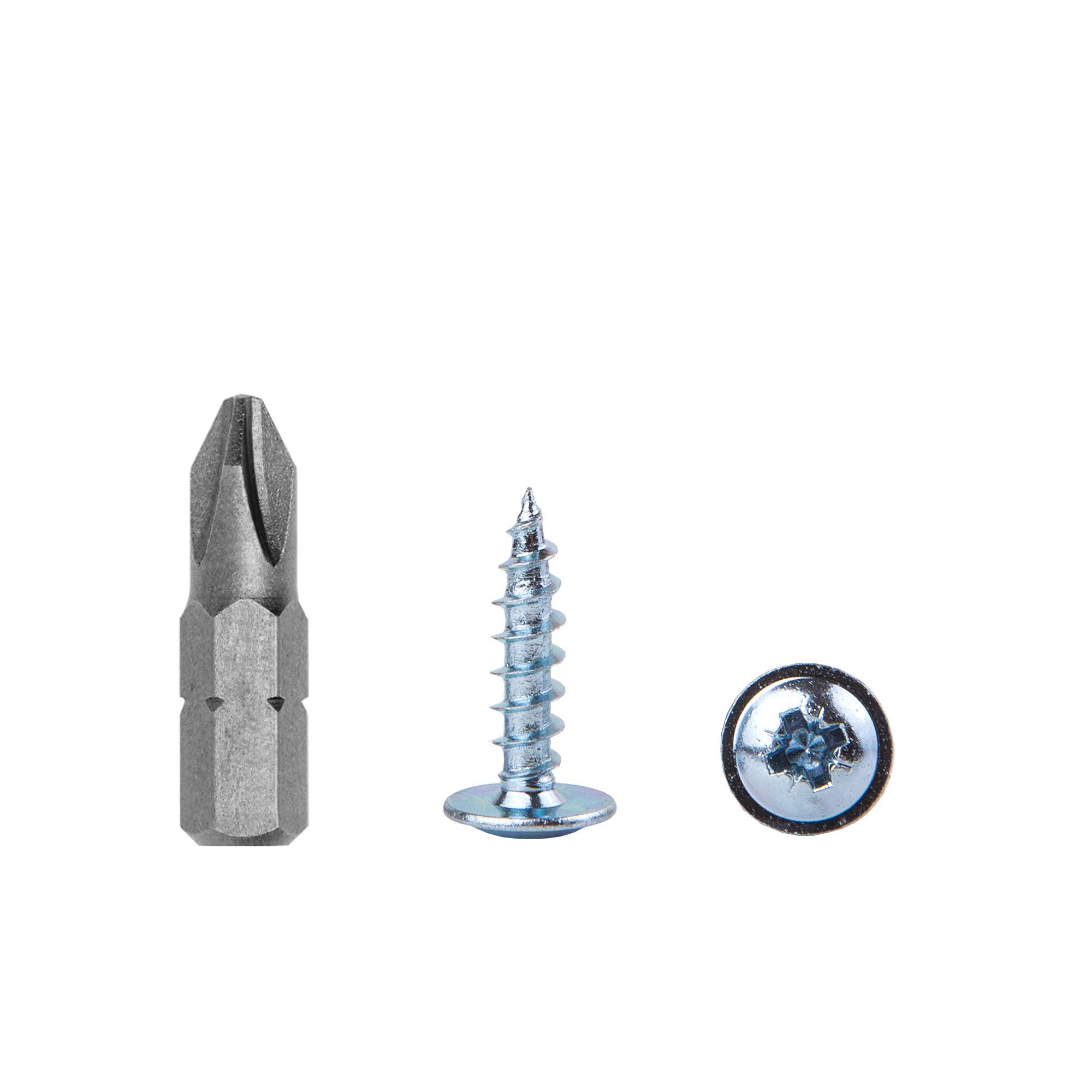 (Pack of 400 pcs) Zinc Plated Steel 4.0 x 16 mm Wood Screws, Metal Screws, Modified Truss Head, Self Tapping (400, 4.0 x 16 mm)