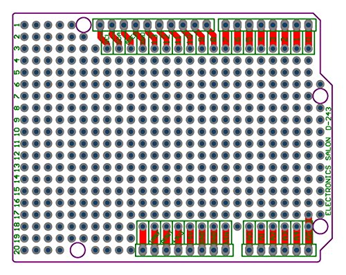Electronics-Salon 10x Prototype PCB for Arduino UNO R3 Shield Board DIY. by CZH-LABS