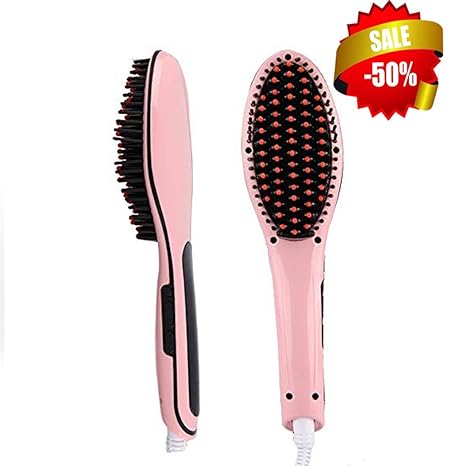 Buy Digital Hair Straightener Brush Fast Electric Comb Hair