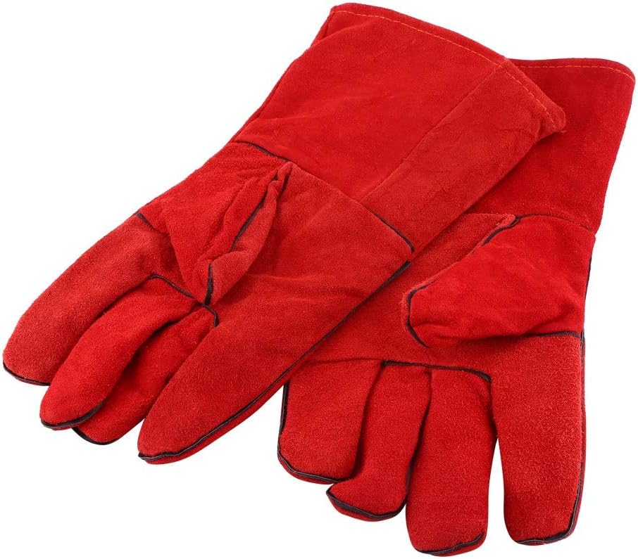 2Layer Welding Gloves Heat Resistance Safety Gloves Cotton