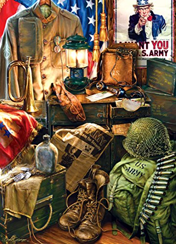 MasterPieces U.S. Army Men of Honor - Army Vintage Memorabilia 1000 Piece Jigsaw Puzzle by Dona Gelsinger