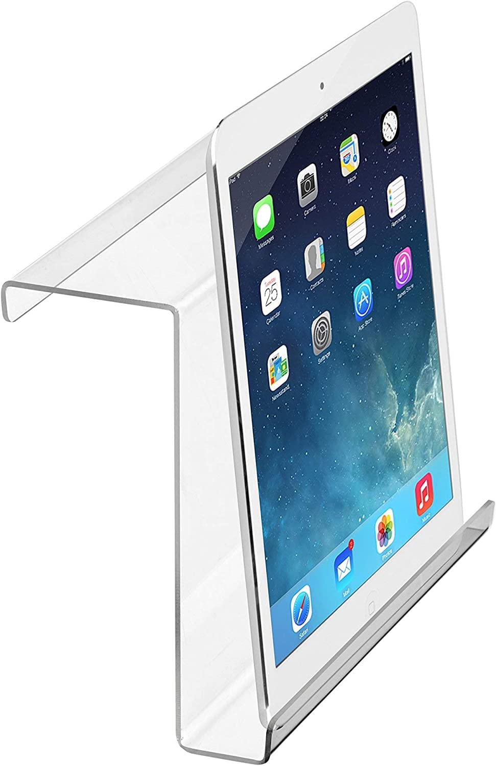 Adir Treadmill Tablet Holder - Exercise Bike Reading Stand/Acrylic Book Holder for Ipad, Tablet, Magazines and Books (9 x 11 x 3.5)