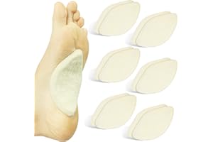 ViveSole Arch Supports for Women & Men (12 Pack) - Felt Insert with Adhesive - Foot Pads for Shoes, Sandals, Flip Flops, Boots, High Heels, Flat Feet, High Arches, and Plantar Fasciitis