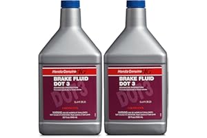 EEUROPARTS Genuine OEM Brake Fluid DOT 3 2 Quarts Advanced Protection (2x1 Qt) For Honda
