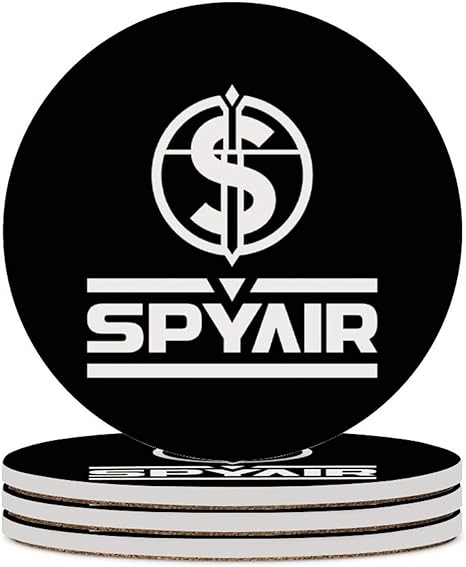 Amazon スパイエアー Spyair ロゴ コースター 珪藻土 コーヒーコースター 滑り止め 断熱 吸水速乾 家庭用 丸型 カップマット おしゃれ 4枚セット コースター オンライン通販