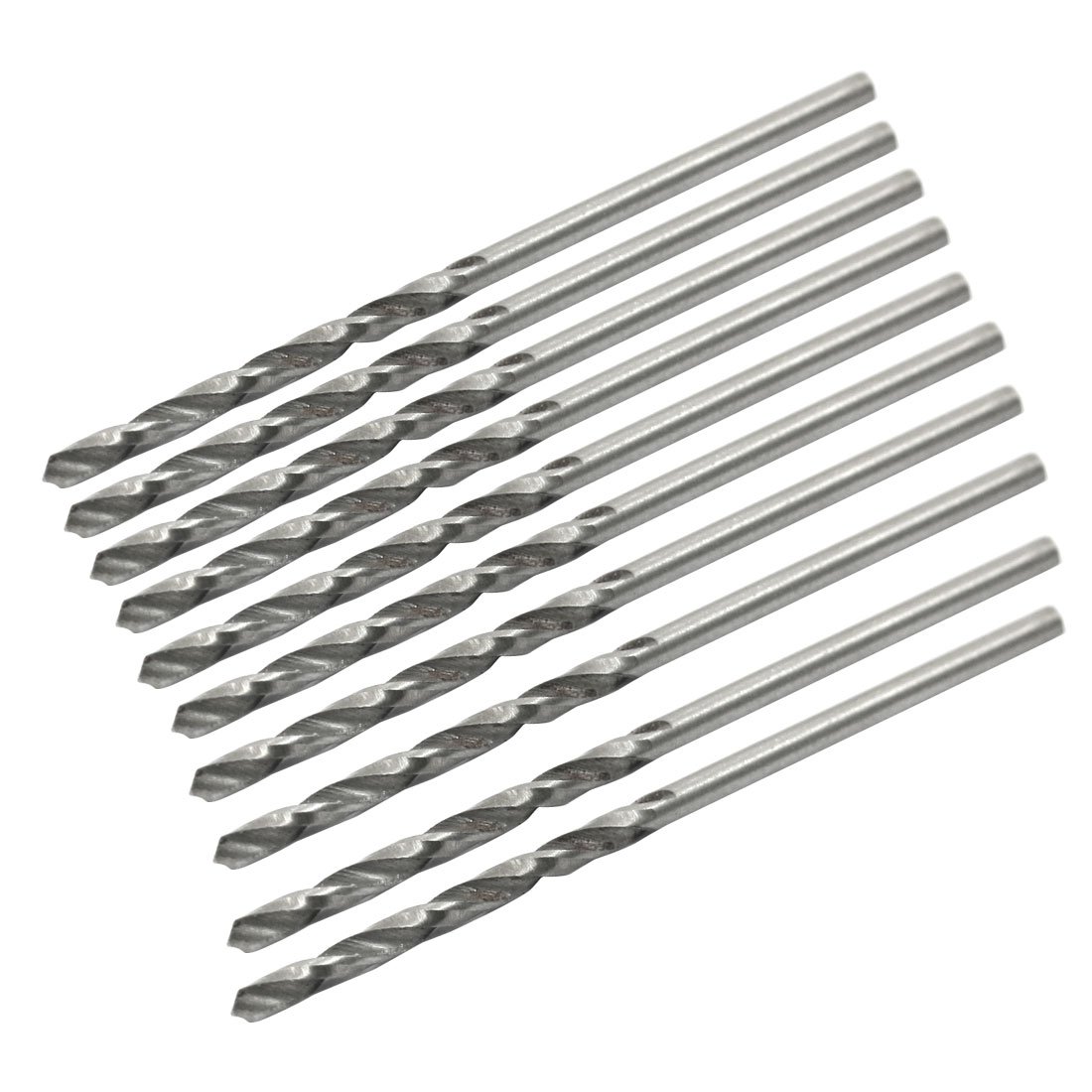 Sourcingmap Hardware HSS 1.6mm Dia Split Point 45mm Long Twist Drill Bits 10 Pcs