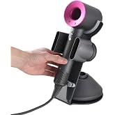 I'SMARTMOON Hair Dryer Stand Holder for Dyson Supersonic(Not Applicable to Supersonic Nural),Aluminum Alloy Bracket Power Plug Holder, Bathroom Organizer for Dyson Supersonic hairdryer(Gray)