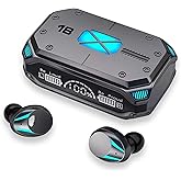 StitchGreen M41 Bluetooth Ear Buds, True Wireless Earbuds 120Hrs Playback with 1200mAh Battery, IPX7 Waterproof Bluetooth Earphones for Android, iPhone, PC, Laptop (Black)