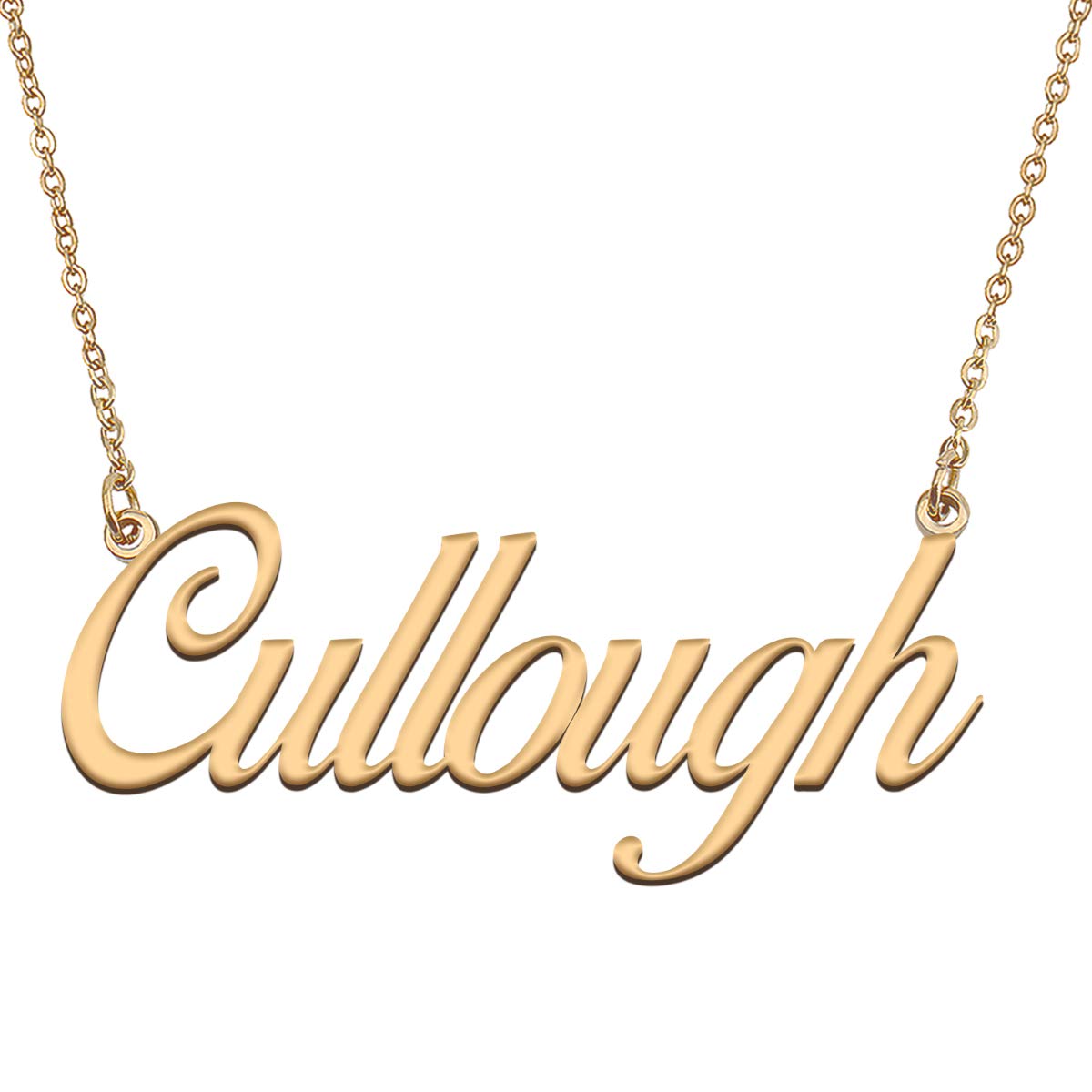 HUAN XUN Customized Custom Simple Any Name Necklace