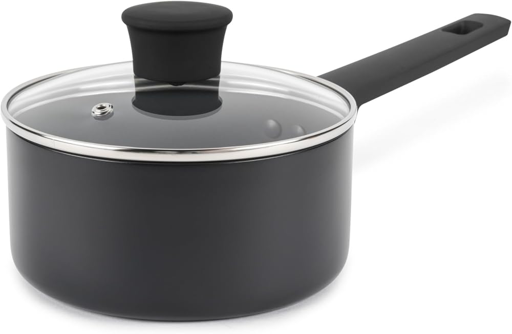 Russell Hobbs Shield 16cm Non-Stick Saucepan with Glass Lid Induction