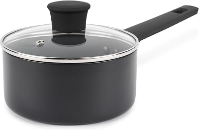 Russell Hobbs Shield 16cm Non-Stick Saucepan with Glass Lid Induction