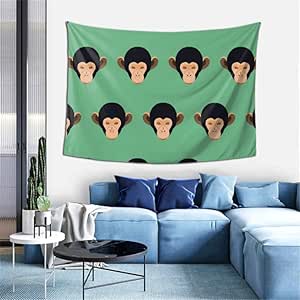 Tapiz de Pared Mono de chimpancé Tapiz de patrón de Tapiz Tapices para