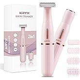 Bikini Trimmer for Women, IPX7 Waterproof Electric Razors for Women Full-Body, Rechargeable Painless Electric Shaver for Private Area, Cordless Epilator for Facial Hair Removal