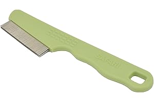 Coastal Pet Safari Double Row Comb - Helps Dry Skin - For Flea Prevention and Detection in Pets with Short and Long Hair