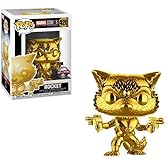 Funko Pop! Marvel Studios 10th Anniversary #420 Guardians of The Galaxy Rocket Raccoon Gold Chrome Exclusive Figure