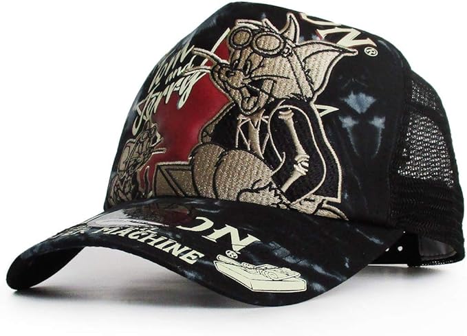 Amazon バンソン Vanson トムとジェリー コラボメッシュキャップ 帽子 メンズ レディース Tjv 16 Tie Dye Black タイダイ柄 キャップ 通販
