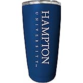 Hampton University Etched 16 oz Stainless Steel Tumbler (Navy) Officially Licensed Collegiate Product