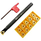 ASZLBYM SNR0013M16 CNC Lathe Internal Threading Boring Bar Turning Tool Holder With 10pcs 16IR AG60 Carbide turning insert