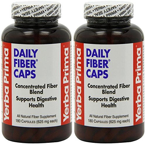 Yerba Prima Daily Fiber�, 625 mg, 180 Capsules (2 Pack) Yerba Prima Daily Fiber�, 625 mg, 180 Capsules (2 Pack)