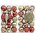 Valery Madelyn Christmas Tree Decorations Set, 40ct Red and Gold Shatterproof Christmas Ball Ornaments Bulk, Luxury Hanging Ornaments for Xmas Trees Holiday Decor