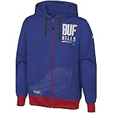 Outerstuff NFL Men's Drop Back Team Colors Full Zip Performance Fleece Hoodie