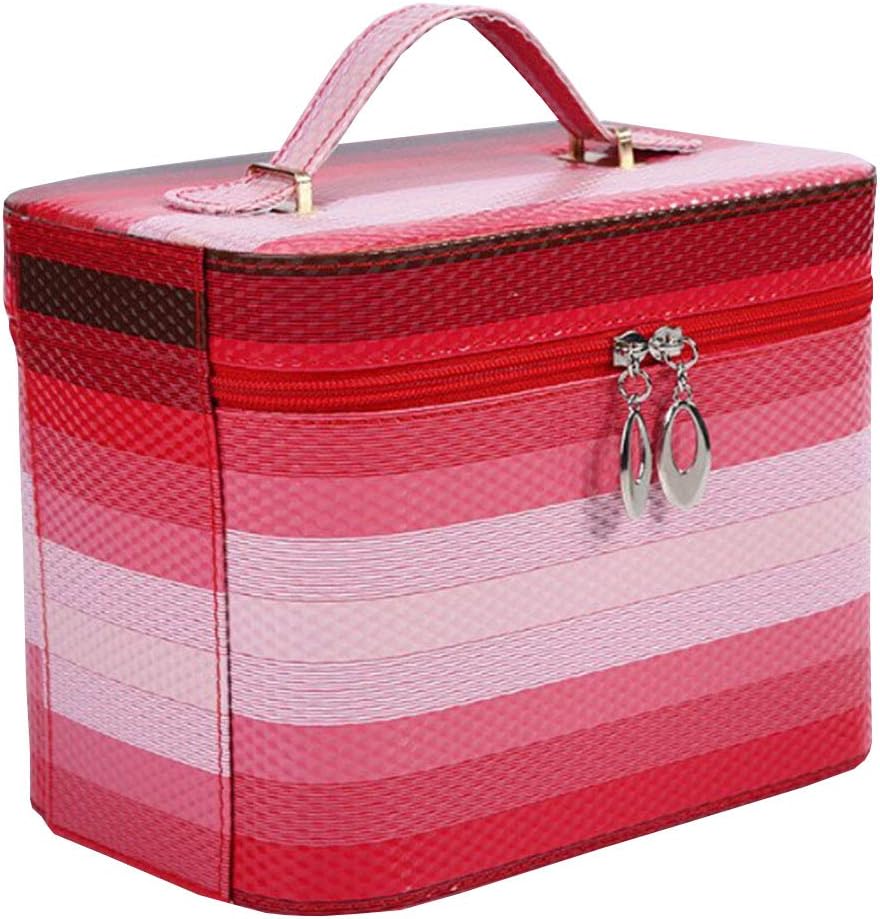 Professional Makeup Vanity Case Cosmetic Organiser Beauty Jewellery Storage Box with Adjustable Dividers for Professional Artist